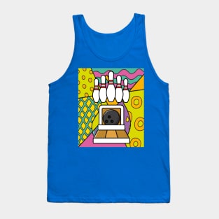 Destroy Pin Bowling Skittles Ball Tank Top